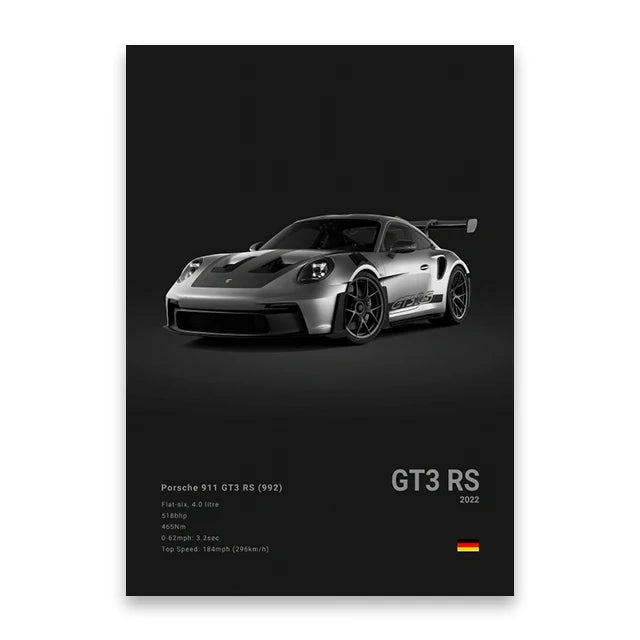 DecorBites™ Luxury Car Canvas Wall Art Print