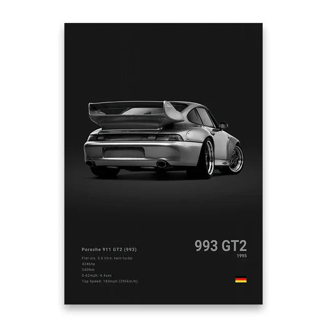 DecorBites™ Luxury Car Canvas Wall Art Print