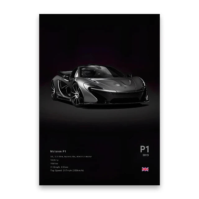 DecorBites™ Luxury Car Canvas Wall Art Print