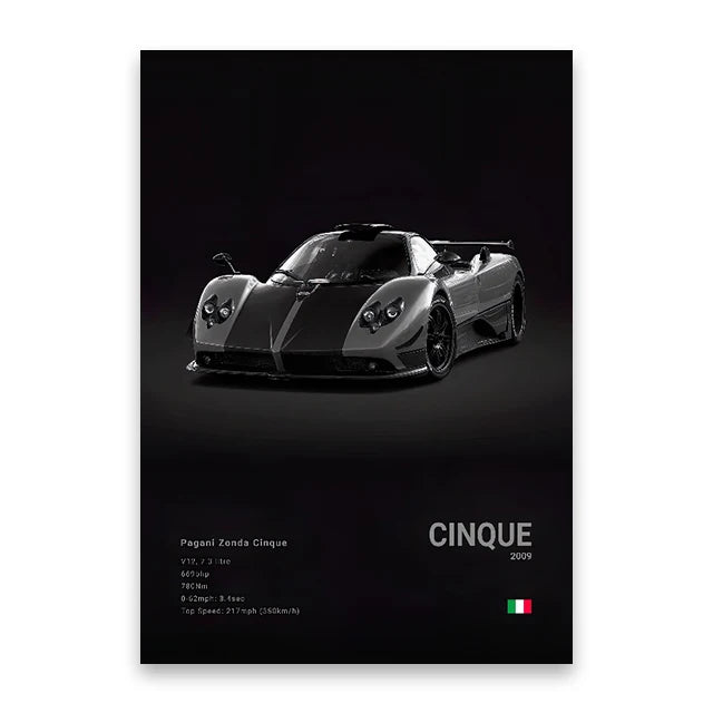 DecorBites™ Luxury Car Canvas Wall Art Print - Modern Home Decor