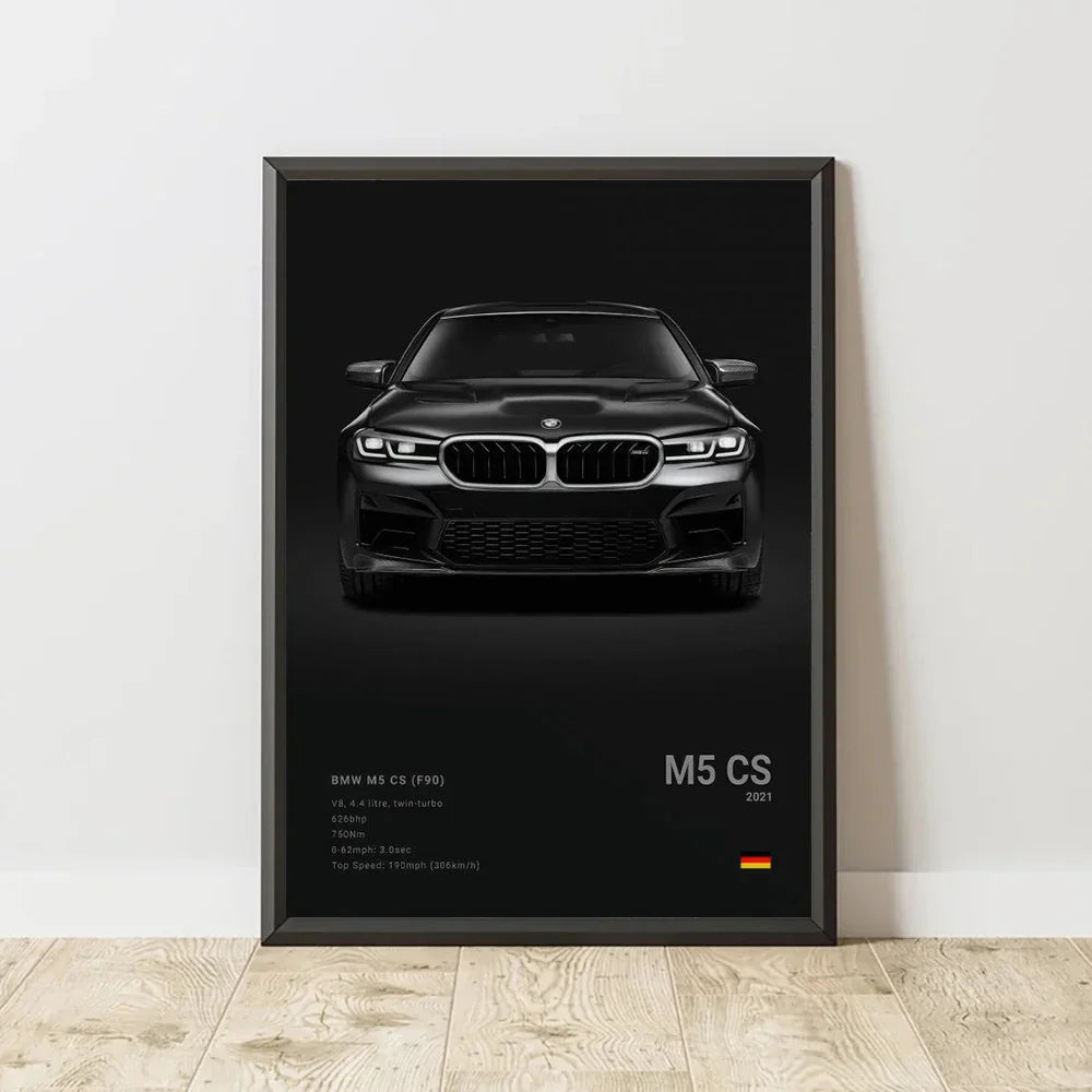 DecorBites™ Luxury Car Canvas Wall Art PrintMural
