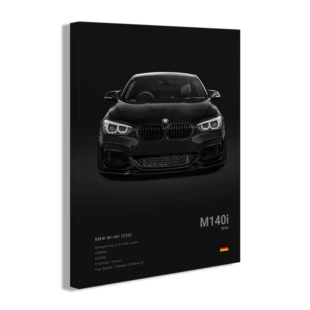 DecorBites™ Luxury Car Canvas Wall Art PrintMural