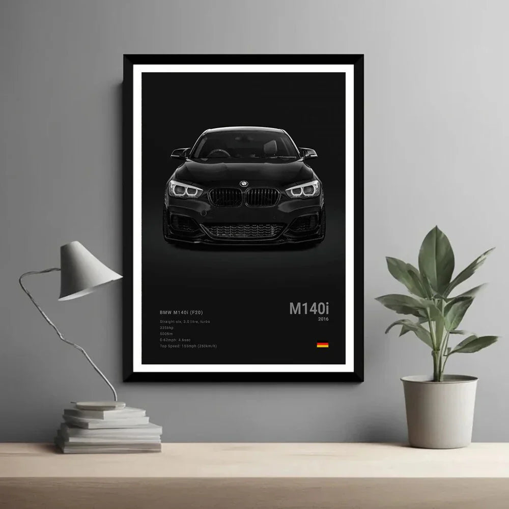 DecorBites™ Luxury Car Canvas Wall Art PrintMural