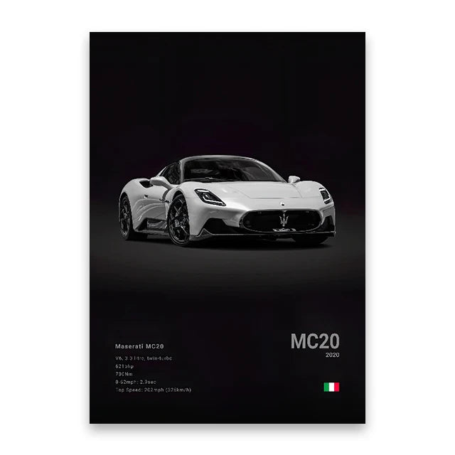 DecorBites™ Luxury Cars Canvas Wall Art Print