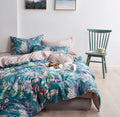 DecorBites™ Luxury Egyptian Cotton Bedding Set - Flamingo Leaf
