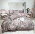 DecorBites™ Luxury Egyptian Cotton Bedding Set - Flamingo Leaf Pattern