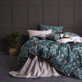 DecorBites™ Luxury Egyptian Cotton Bedding Set with Flamingo Leaf Pattern