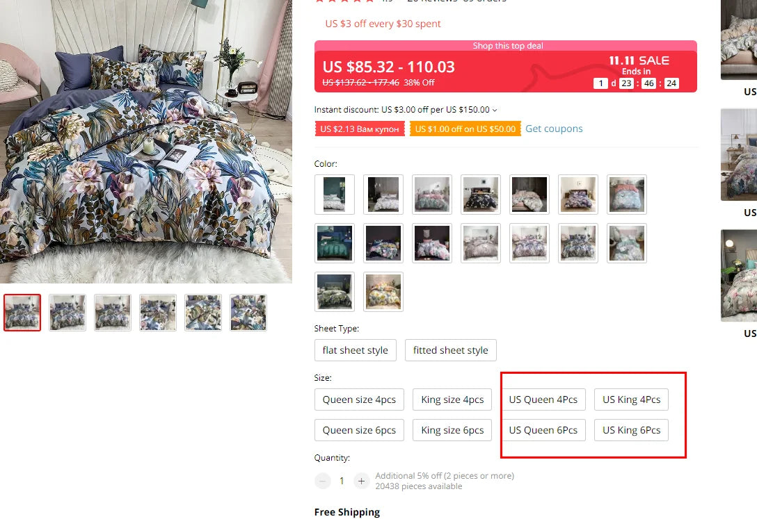 DecorBites™ Luxury Egyptian Cotton Flamingo Bedding Set