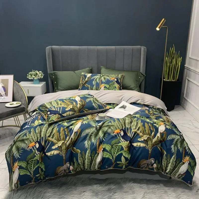 DecorBites™ Luxury Egyptian Cotton Flamingo Bedding Set