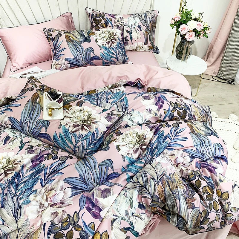 DecorBites™ Luxury Egyptian Cotton Flamingo Bedding Set - 4/6Pcs
