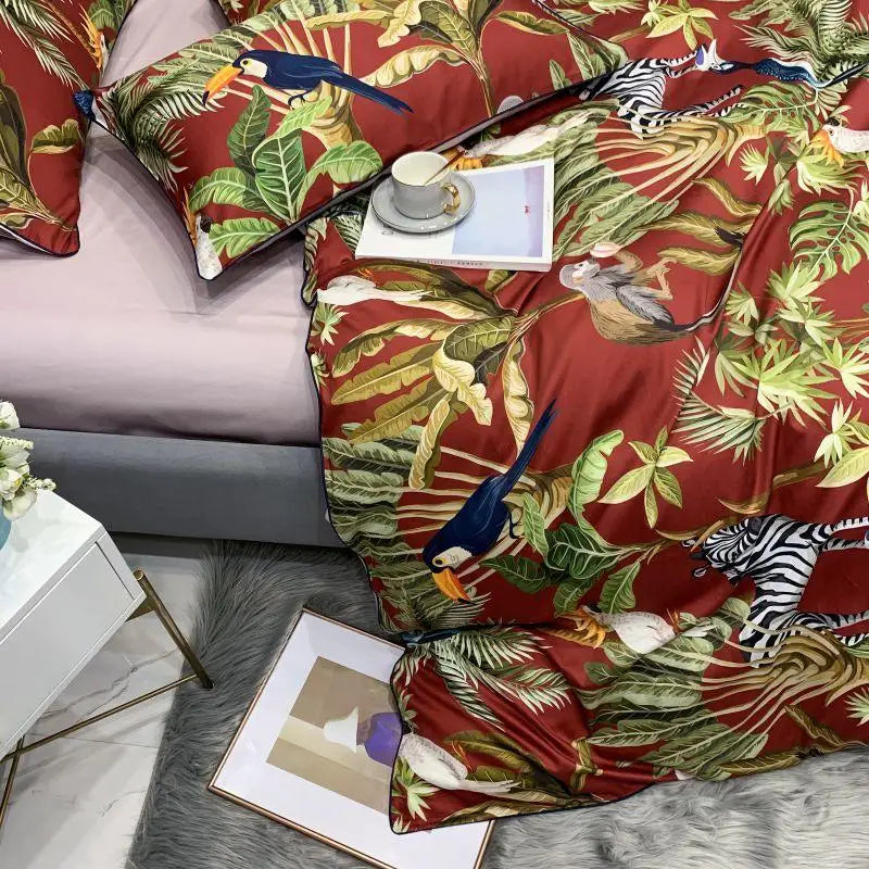 DecorBites™ Luxury Egyptian Cotton Flamingo Bedding Set