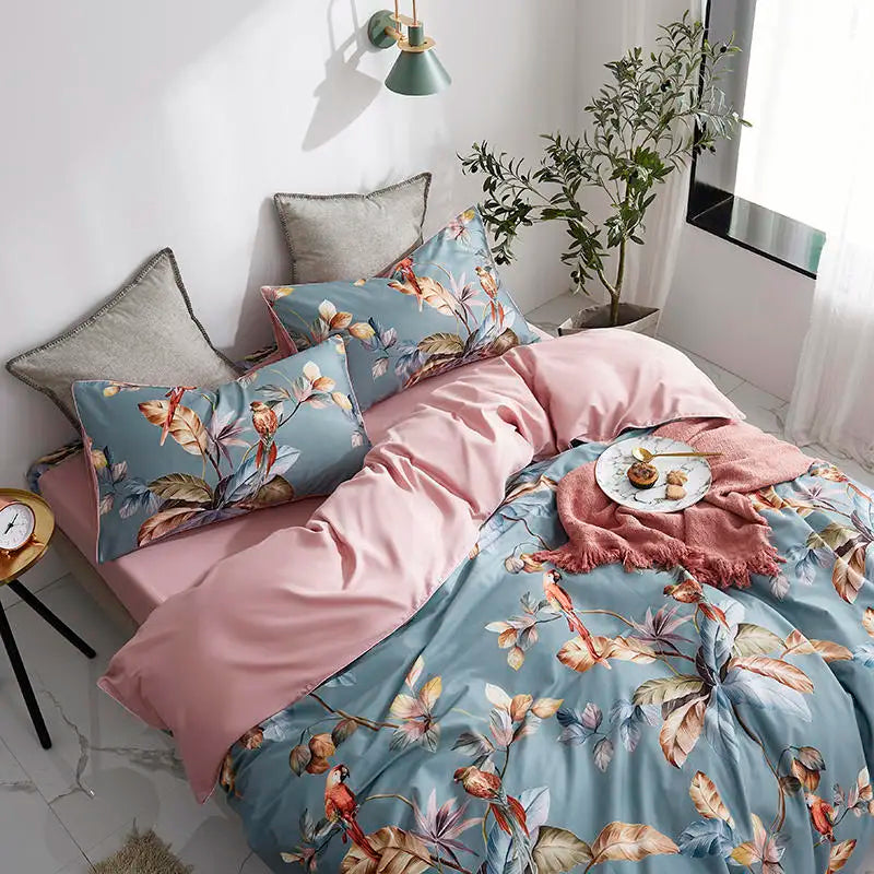 DecorBites™ Luxury Egyptian Cotton Flamingo Bedding Set