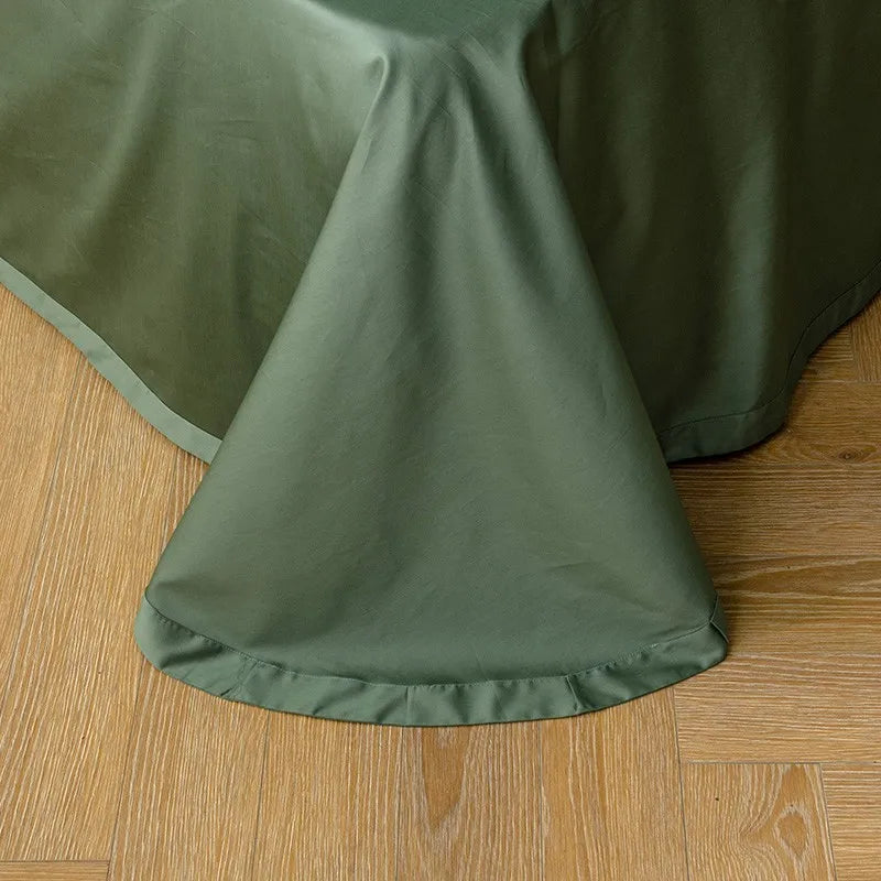 DecorBites™ Luxury Egyptian Cotton Flamingo Leaf Bedding Set