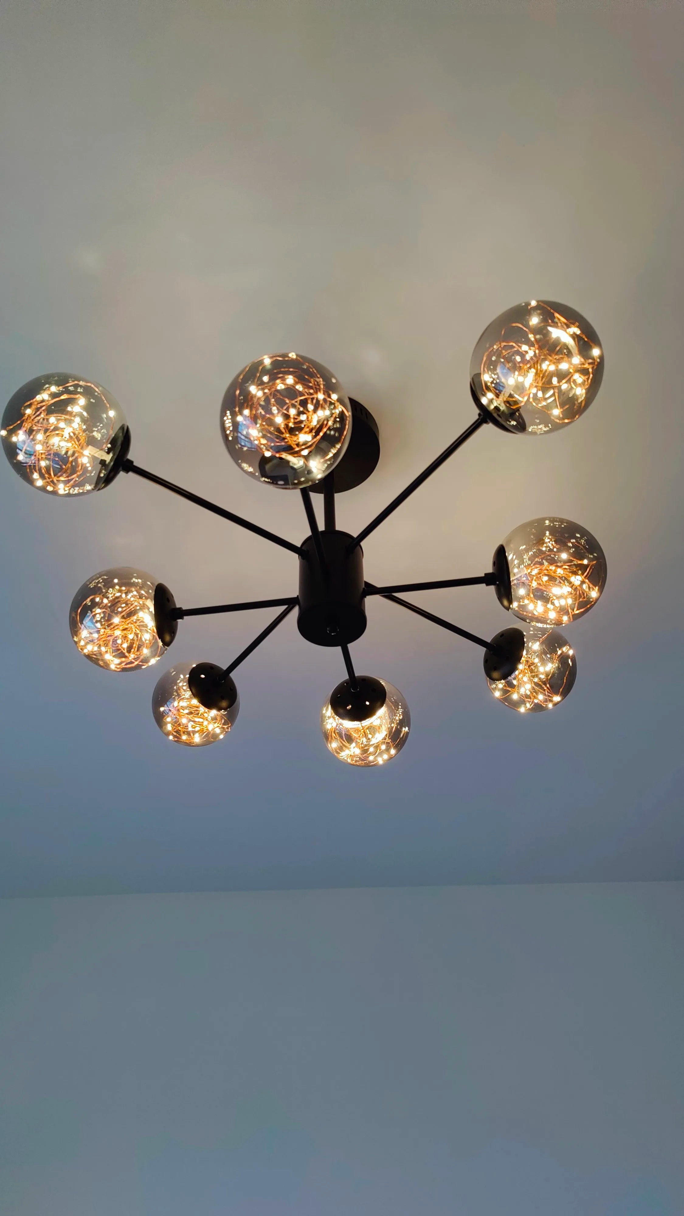 DecorBites™ Luxury Glass Ball Nordic Chandeliers - Dimmable