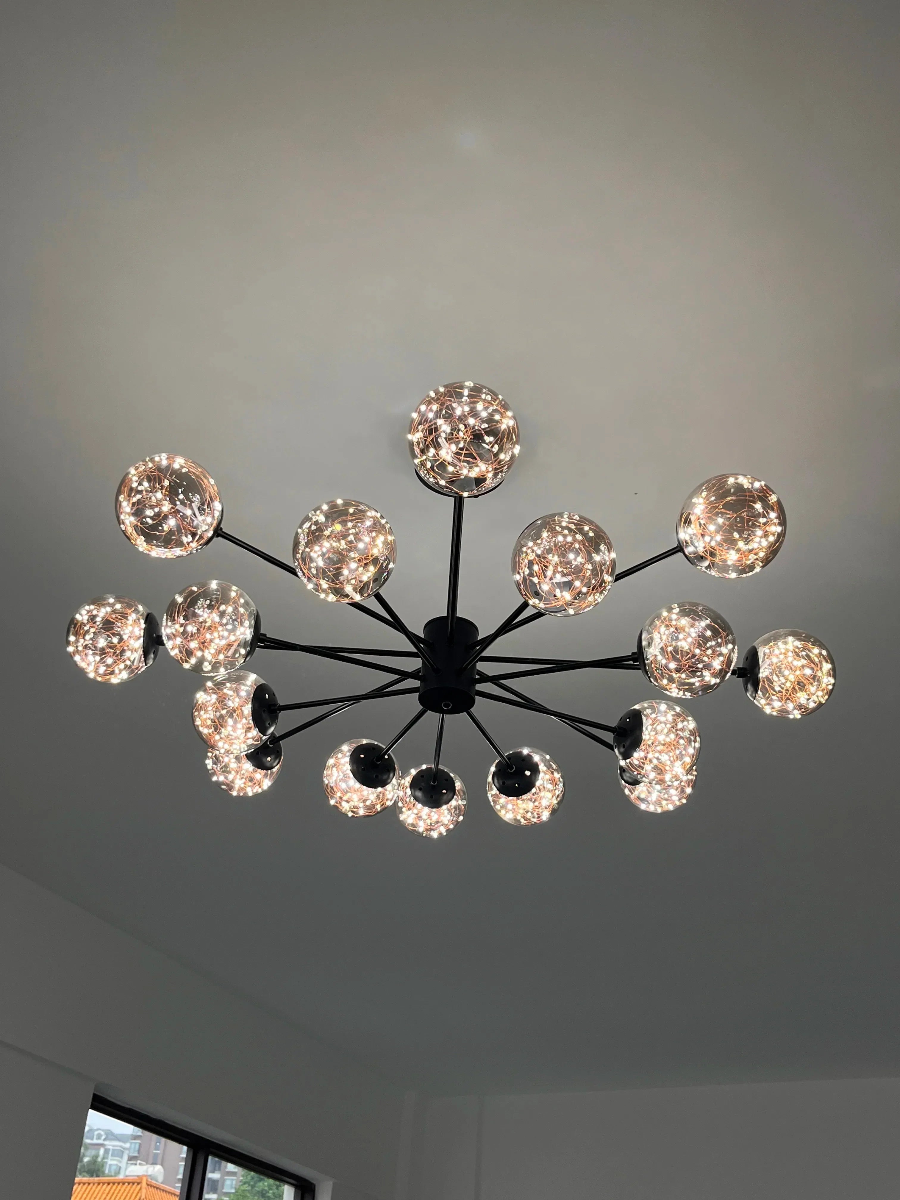 DecorBites™ Luxury Glass Ball Nordic Chandeliers - Dimmable