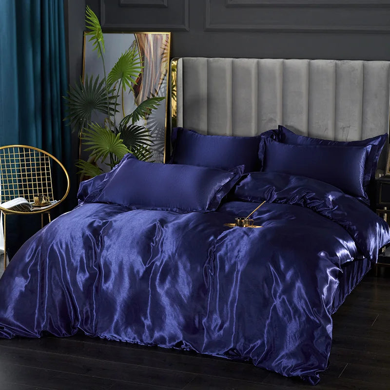 DecorBites™ Luxury Silk Bedding Set - Various Sizes