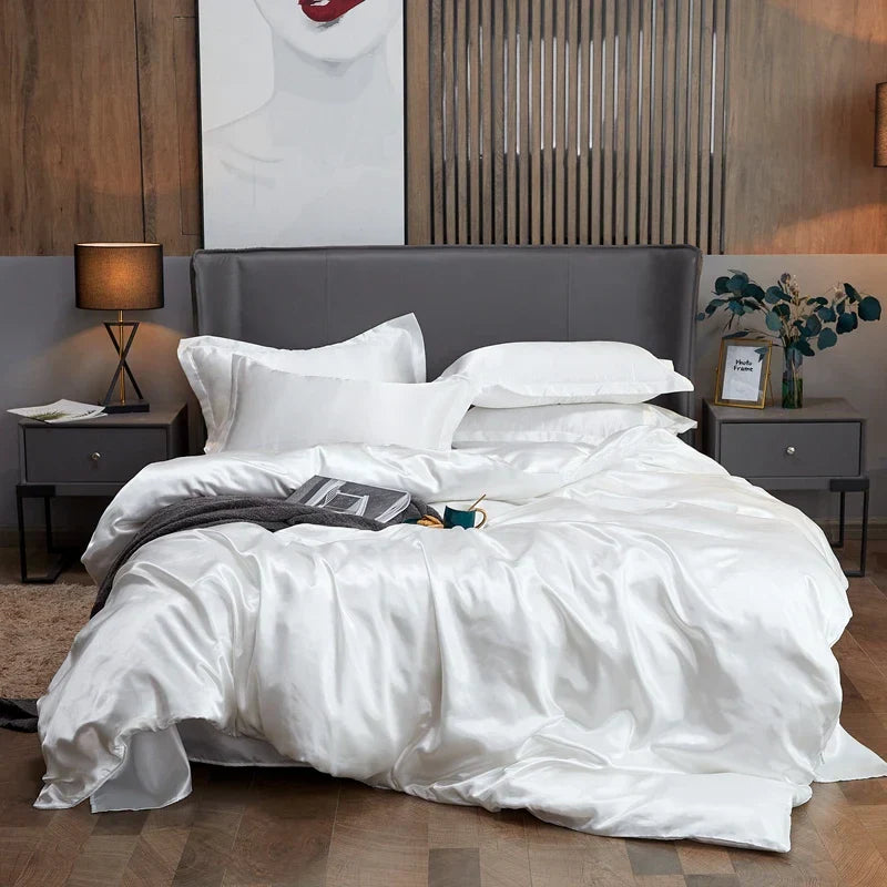 DecorBites™ Luxury Solid Color Bedding Set - Twin/King/Queen