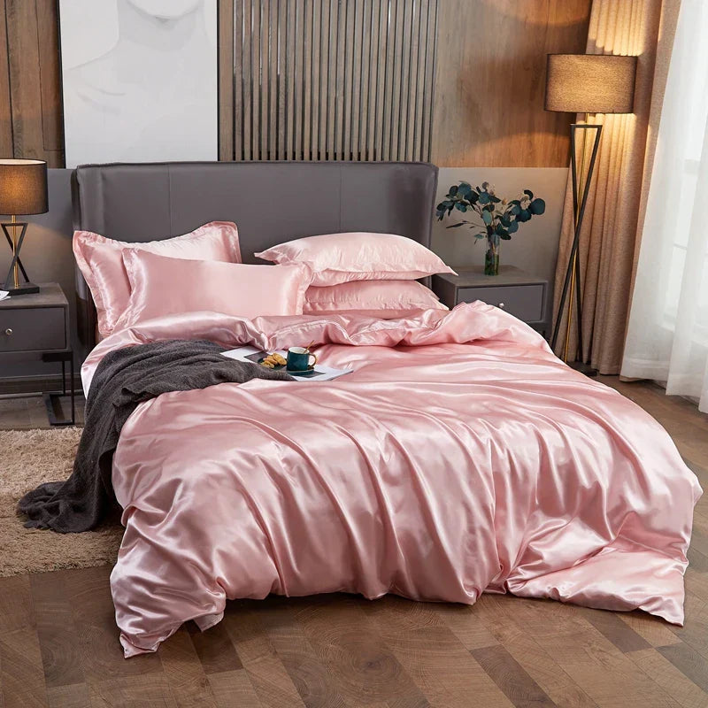 DecorBites™ Luxury Solid Color Bedding Set - Twin/Queen/King