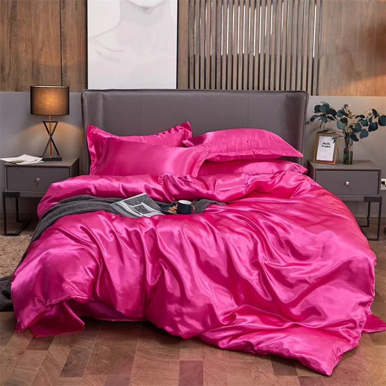 DecorBites™ Luxury Solid Color Bedding Set - Twin/Queen/King