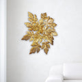 DecorBites™ Maple Leaf Wall Mount Metal 6-Light Gold LED Sconce - Contemporary Design
