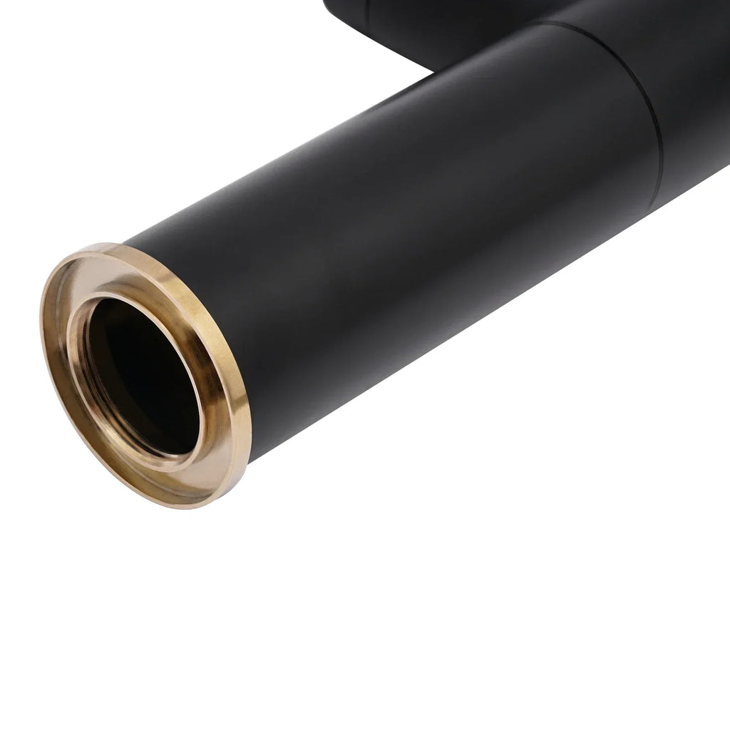 DecorBites™ Matte Black & Gold Bathroom Faucet, Dual Water Modes