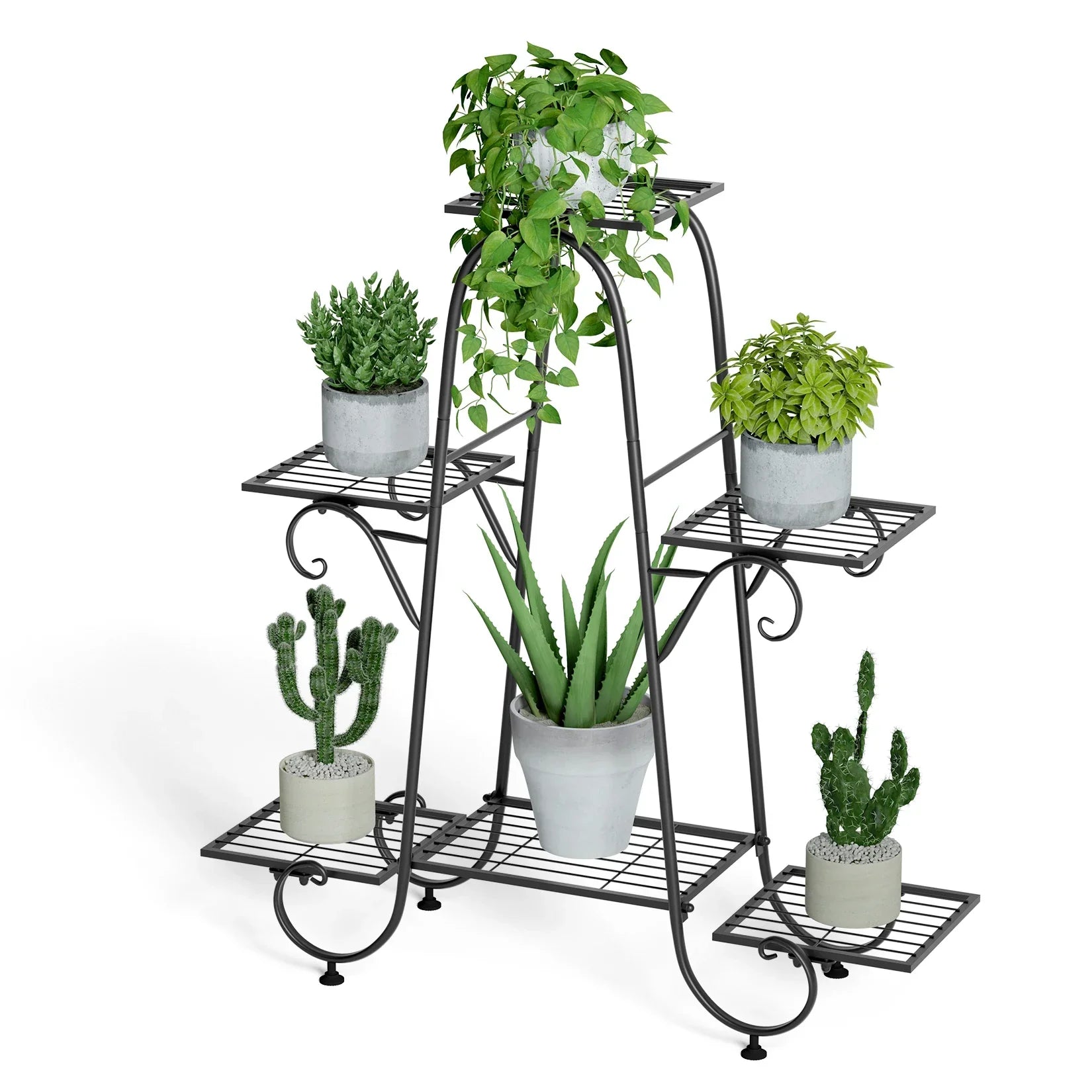 DecorBites™ Metal Plant Stand - 6 Tier Display Rack
