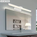 DecorBites™ Metallic Cylinder Vanity Lamp - LED Wall Lighting for Bathroom - 16"/20" Long - White - Modern & Minimalist Design
