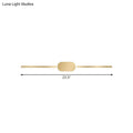 DecorBites™ Metallic LED Gold Wall Mounted Vanity Sconce - Simple Style, 16"/23.5"/31.5" W