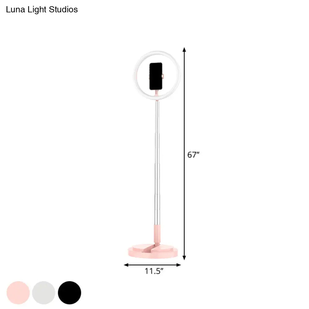 DecorBites™ Metallic LED Makeup Lamp with Phone Holder and USB Fill Light in 3 Colors