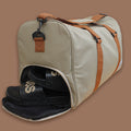 Duffel Travel Bag Light Brown Oxford Stylish Casual Fashion Accessory