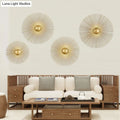 DecorBites™ Mid Century Metal Brass LED Circle Wall Sconce Light, Multiple Sizes (8"/12"/16" Dia)
