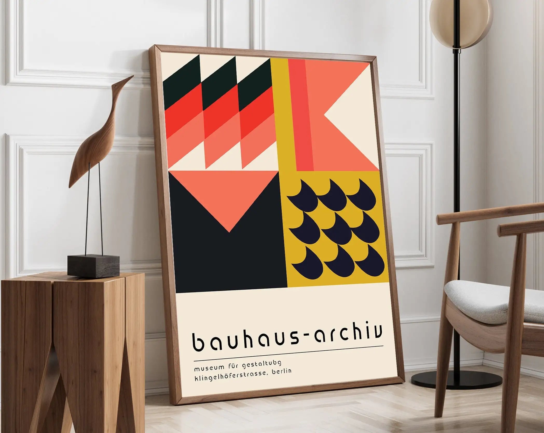 DecorBites™ Mid Century Modern Geometric Canvas Wall Art
