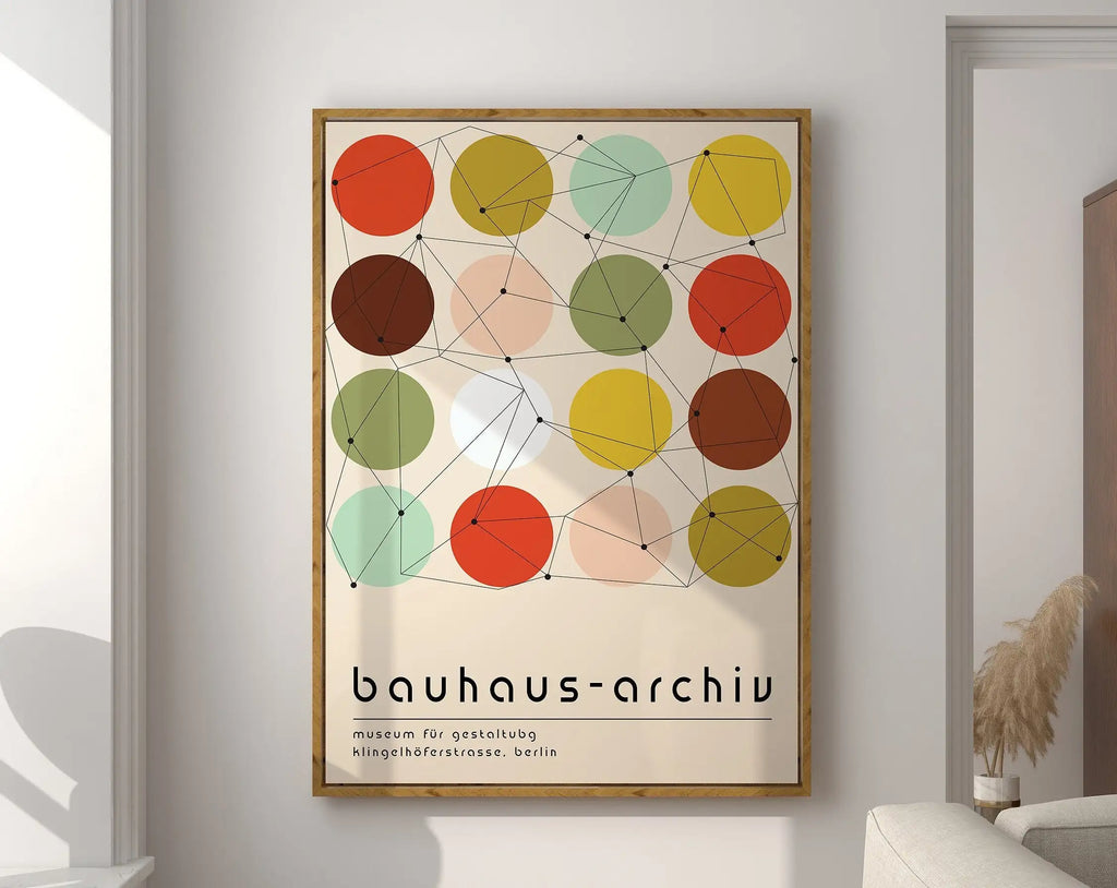 DecorBites™ Mid Century Modern Geometric Canvas Wall Art