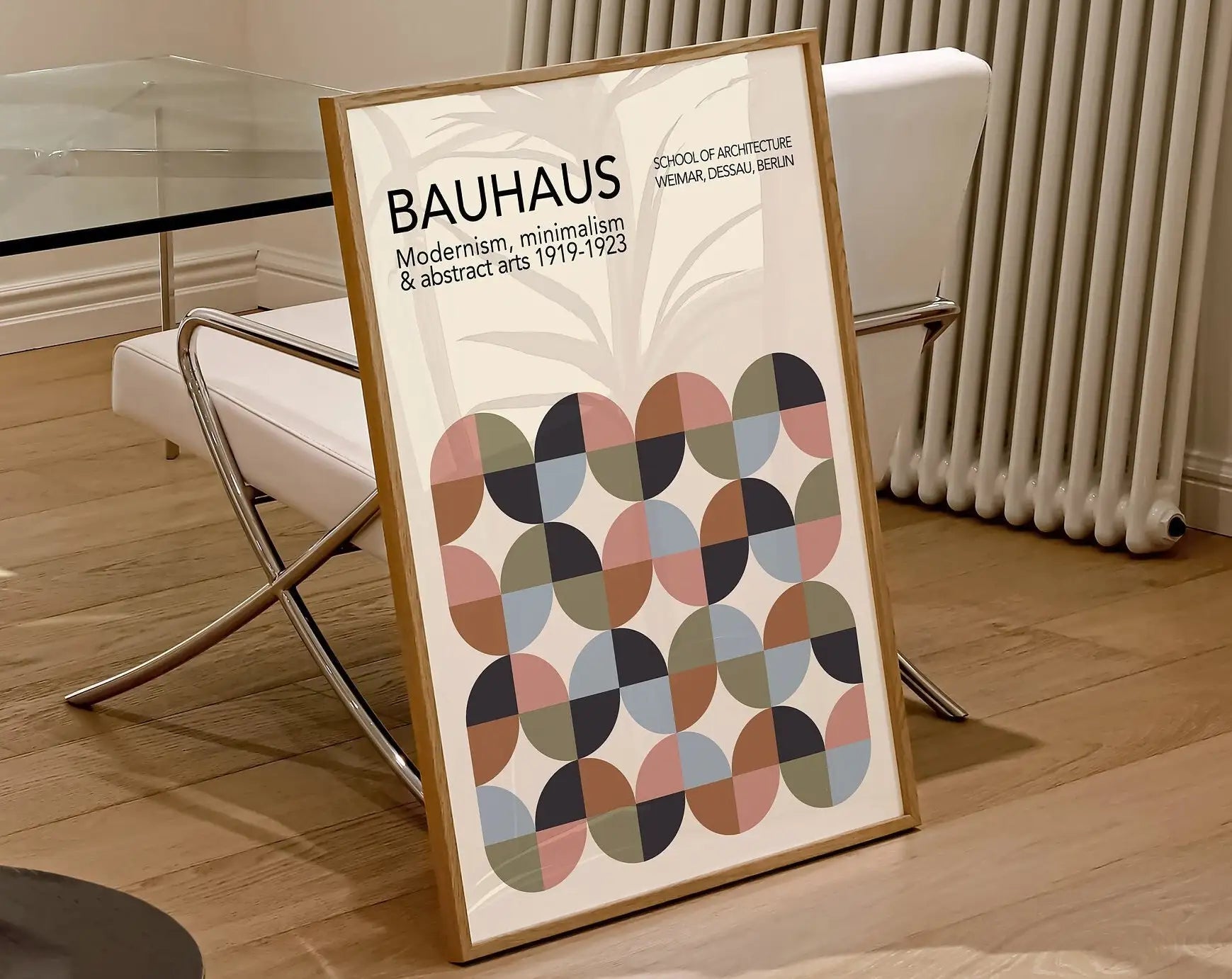 DecorBites™ Mid Century Modern Geometric Canvas Wall Art