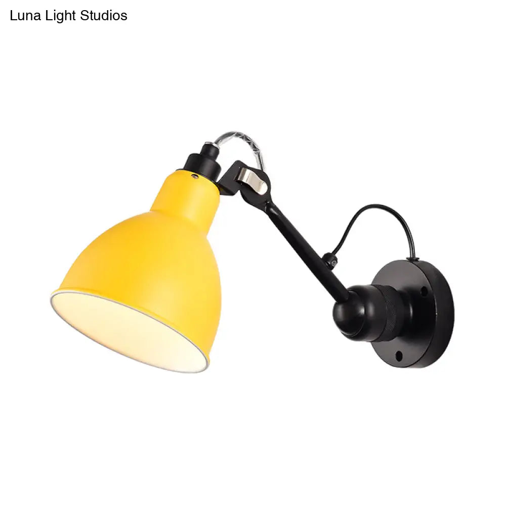 DecorBites™ Minimalist 1-Head Wall Lamp with Metal Shade - Black/White Sconce Lighting for Living Room