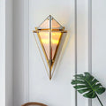 DecorBites™ Minimalist 2-Bulb Crystal Sconce in Amber/Smoke Gray for Living Room - Diamond Wall Light Fixture