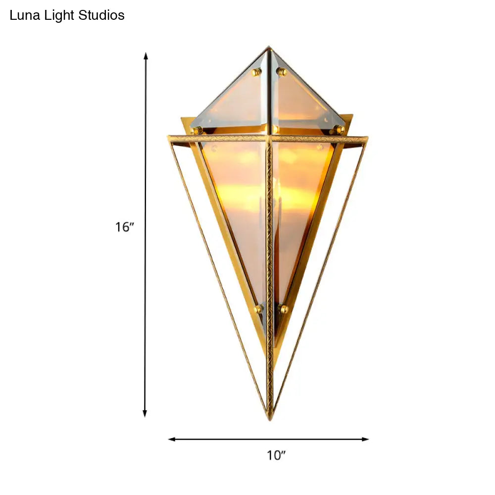 DecorBites™ Minimalist 2-Bulb Crystal Sconce in Amber/Smoke Gray for Living Room - Diamond Wall Light Fixture