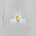 DecorBites™ Minimalist Acrylic LED Vanity Light with Gold Finish for Bathroom Walls
