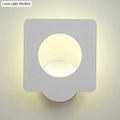 DecorBites™ Minimalist Aluminum LED Wall Sconce in Circle/Square Shape - Warm/Natural Lighting