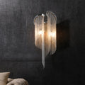 DecorBites™ Minimalist Aluminum Wall Sconce Light with 2 Silver Bulbs - Perfect Bedside Lamp