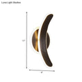 DecorBites™ Minimalist Black Bend LED Wall Sconce - Acrylic Wall Mounted Lamp in White/Warm Light
