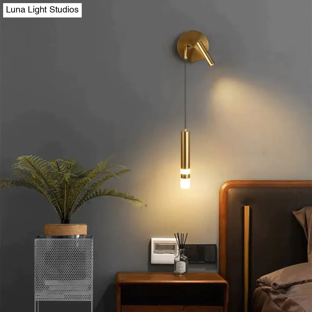 DecorBites™ Minimalist Creative Luxury  Bedroom bedside wall lamp with spotlight