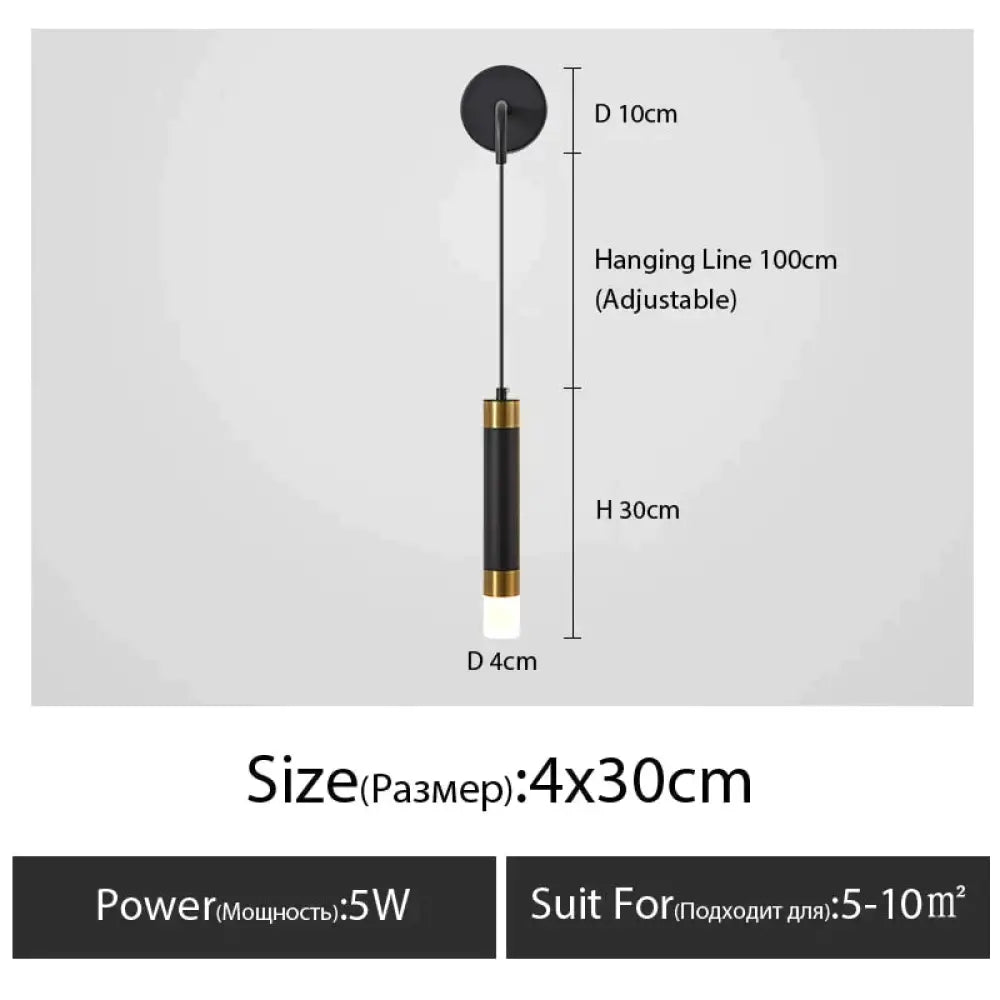 DecorBites™ Minimalist Creative Luxury  Bedroom bedside wall lamp with spotlight