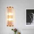 DecorBites™ Minimalist Crystal Wall Sconce with 2 Bulbs for Living Room Lighting