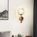 DecorBites™ Minimalist Glass Globe Wall Mount Light Fixture for Bedroom Wall Lighting