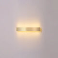 DecorBites™ Minimalist Gold Plated LED Wall Sconce for Living Room - Aluminum Bar Shaped Flush Wall Light