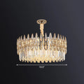 DecorBites™ Minimalist K9 Crystal Drum Pendant Light for Living Room Chandelier