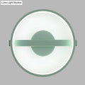 DecorBites™ Minimalist LED Acrylic Wall Lamp in Green - White/Warm Light, 12.5"/16.5" Dia