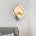 DecorBites™ Minimalist LED Square Wall Sconce Light - White Metal Wall Mounted Lamp for Bedroom