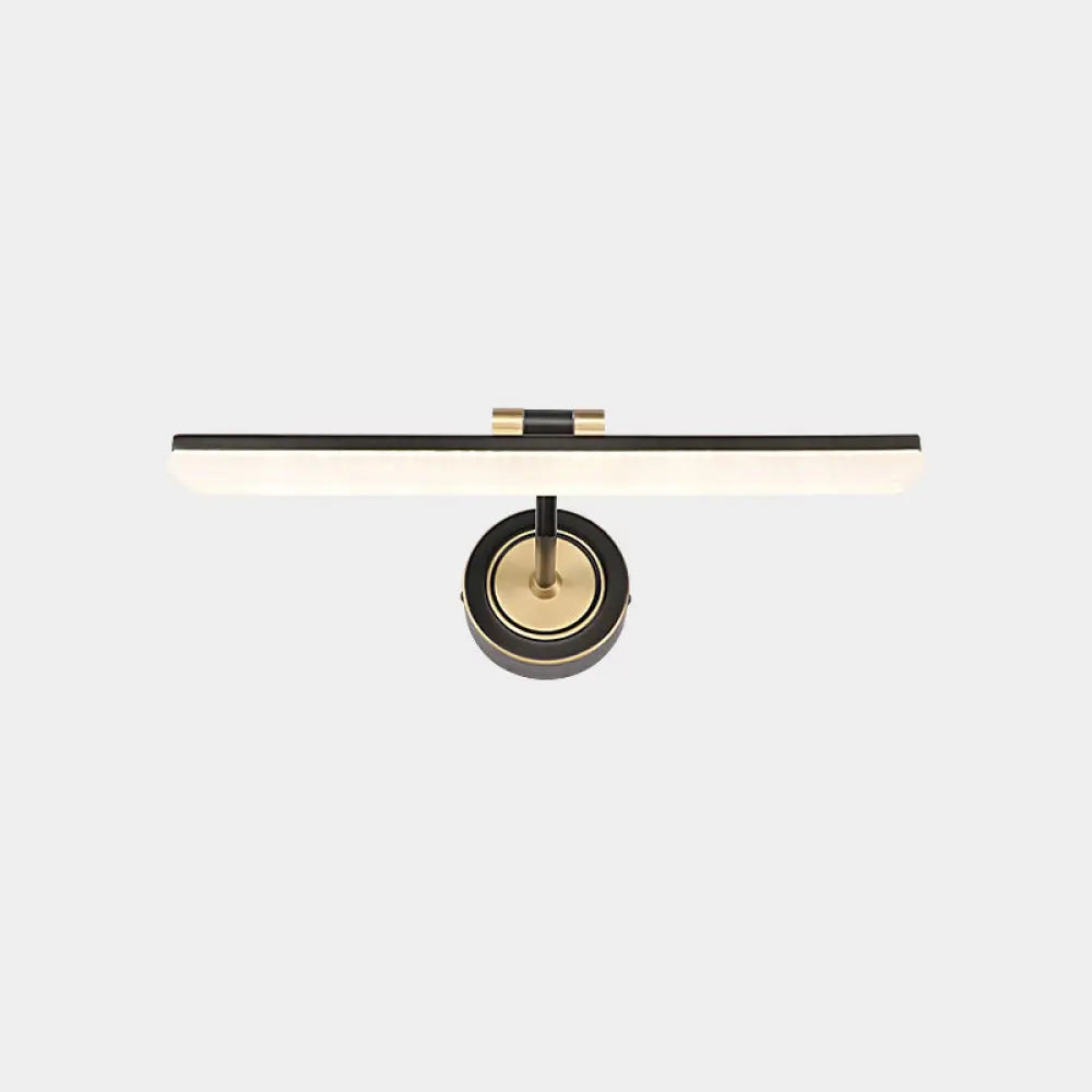 DecorBites™ Minimalist LED Vanity Light for Bathroom Walls - Swing Arm Bath Bar with Acrylic Shade